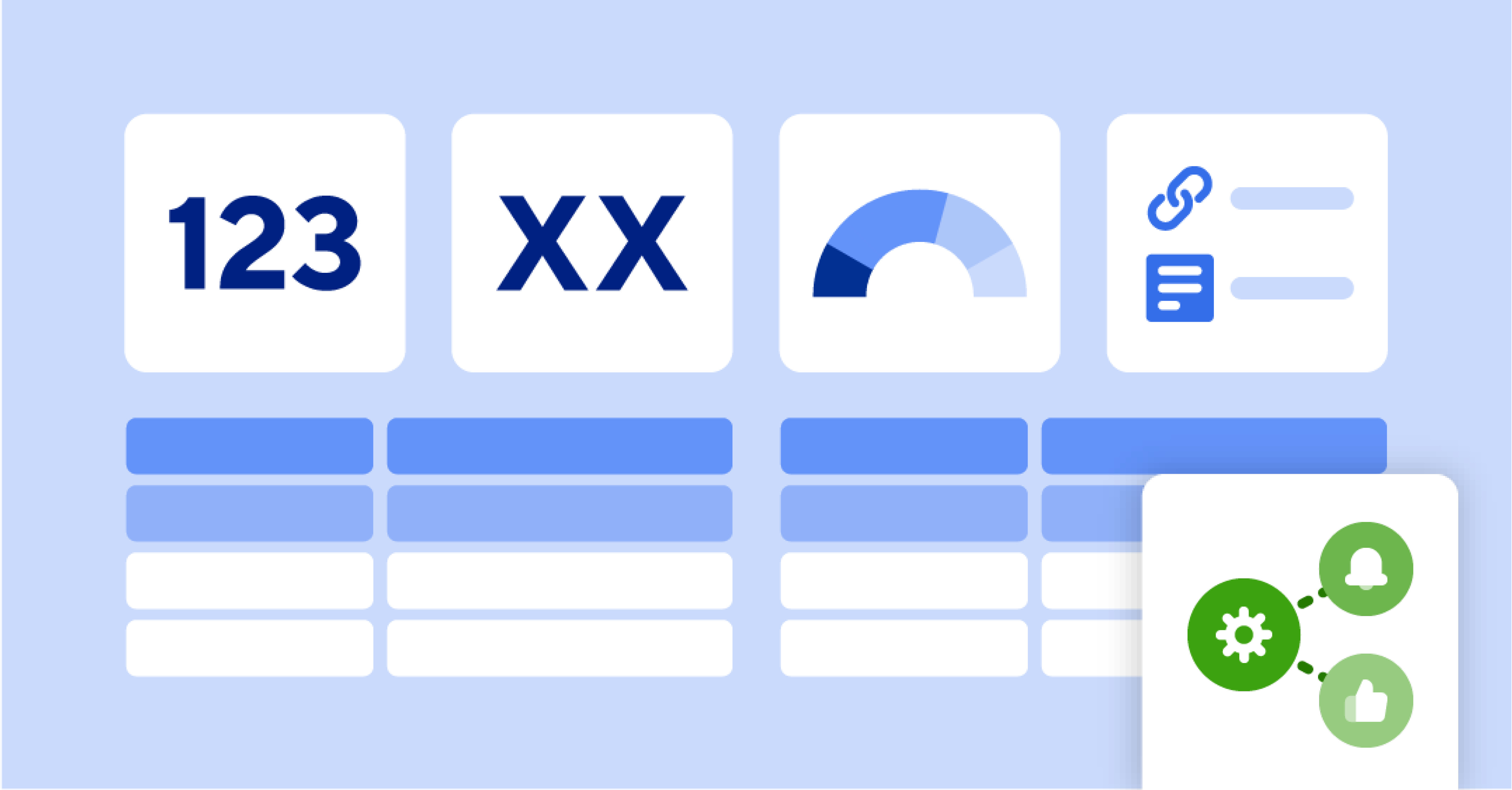 template thumbnail showing metrics and graphs on a dashboard